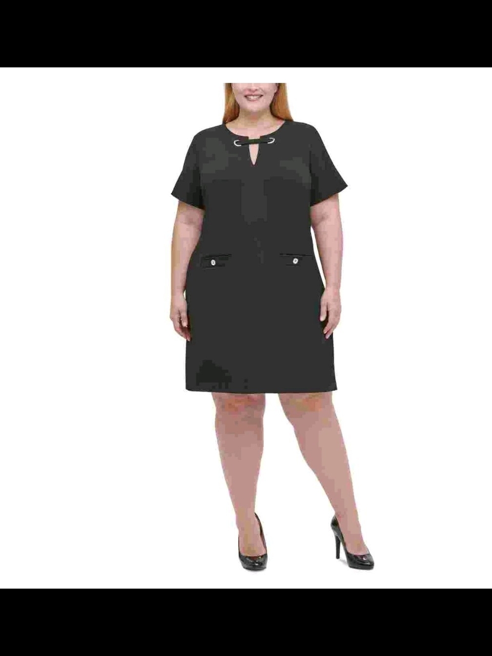 Tommy Hilfiger Black Career Shift Dress- Sz 16